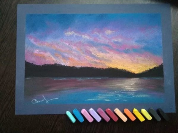 Рисунки пастелью