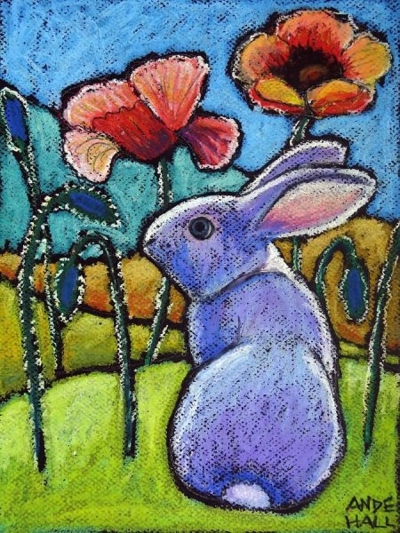 Картины масляной пастелью Джон Эллиот.