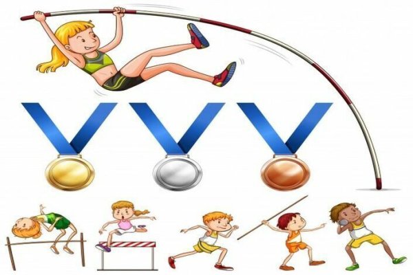 Раскраска спорт бег для детей