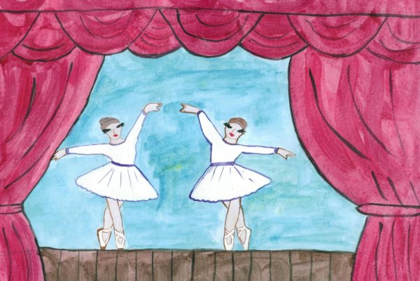 Рисование на тему театр