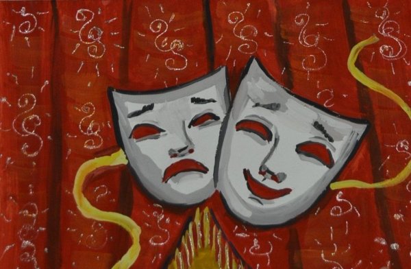 Театр раскраска