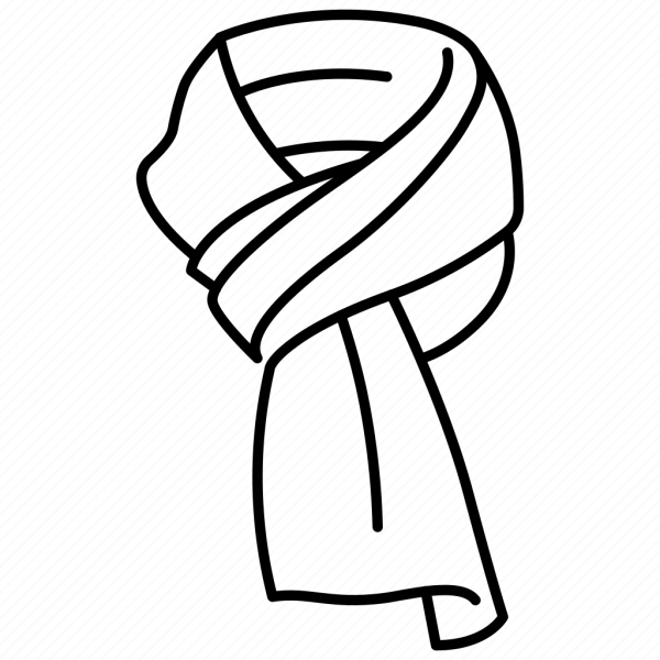 Шарф раскраска для детей