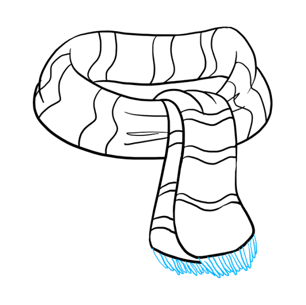 Шарф для раскрашивания для детей