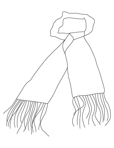Шарф раскраска