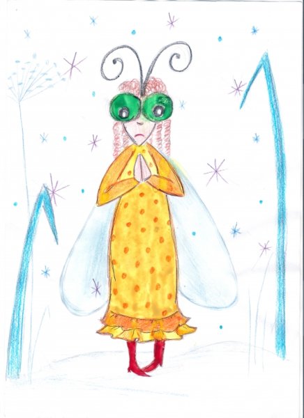 Рисунок Стрекоза и муравей 2 класс