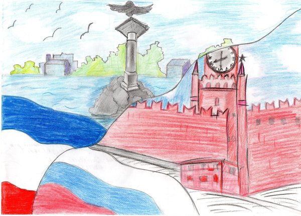 Рисунок на тему Крымская Весна