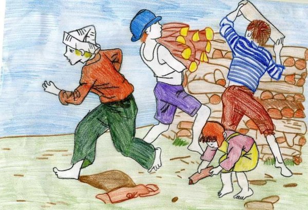 Тимур и его команда рисунок