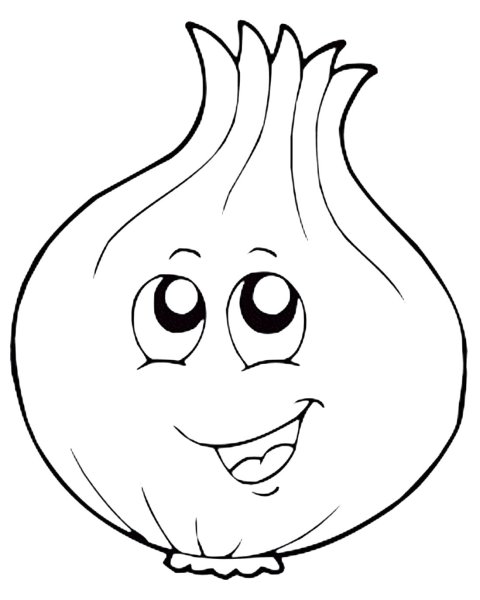 Лук раскраска