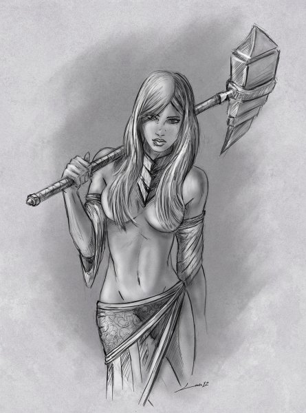 Славянские рисунки карандашом