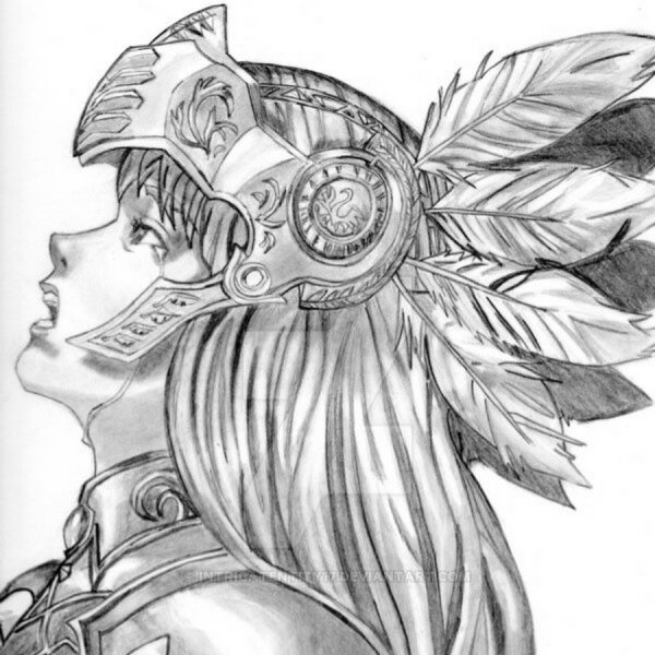 Валькирия раскраска