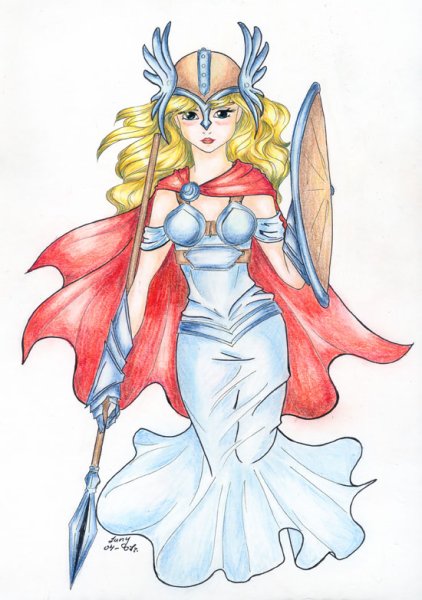 Валькирия раскраска