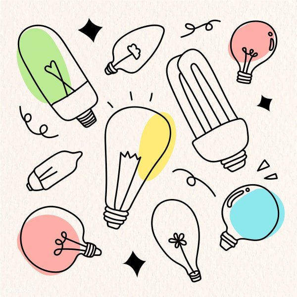 Идеи для рисования лампочка