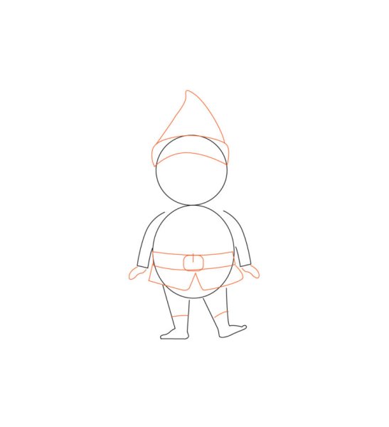 Поэтапное рисование гнома