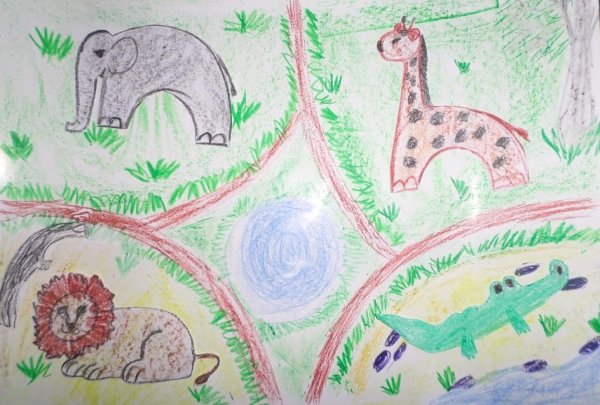 Рисование зоопарк
