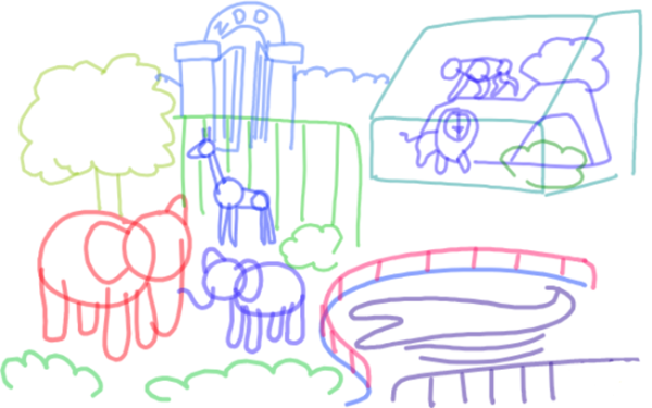 Зоопарк карандашом 1 класс