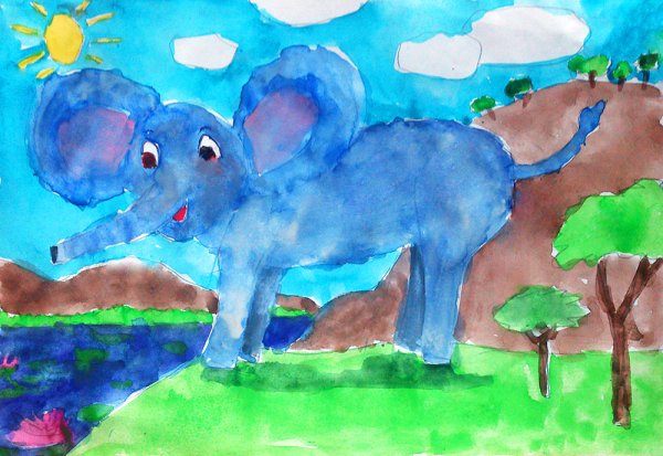 Рисование на тему зоопарк