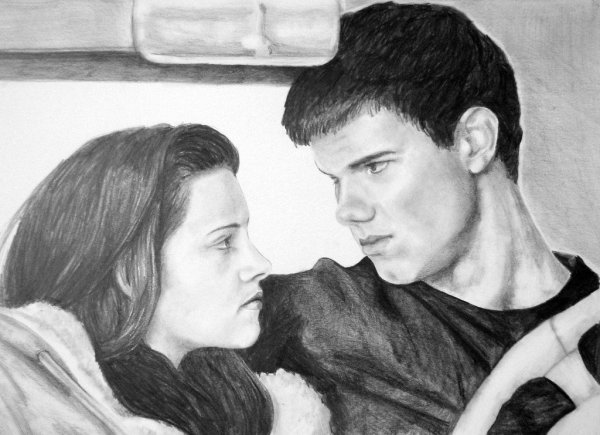 Рисунки Сумерки Белла и Джейкоб