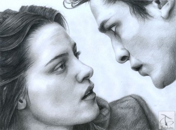 Белла и Эдвард портрет