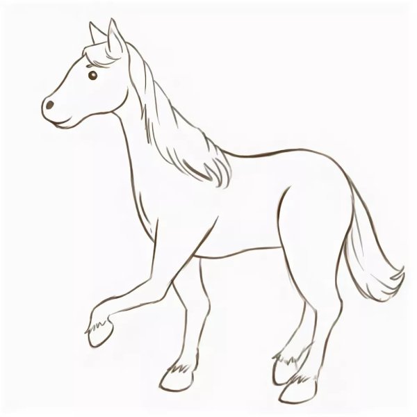 Лошадь для срисовки