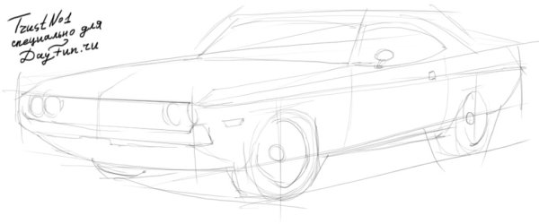 Форсаж рисунки карандашом