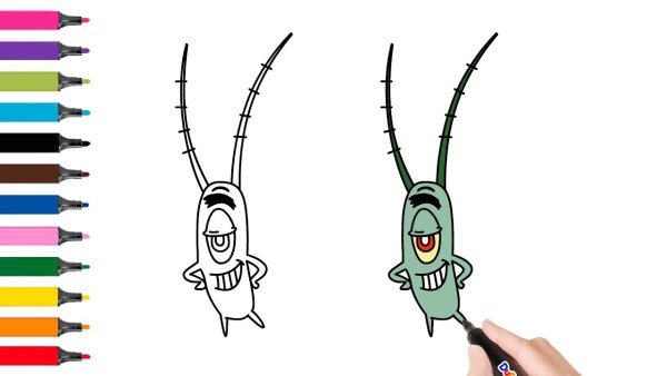 Планктон с сердцем из Спанч Боба