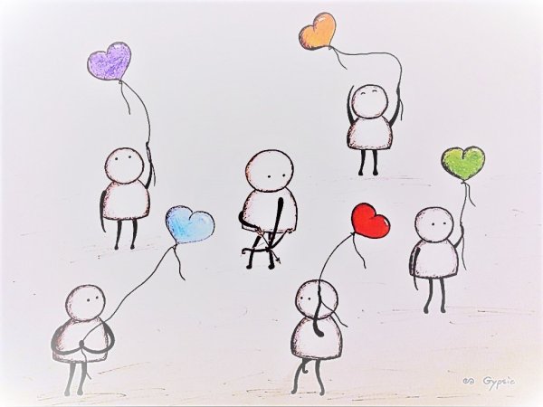 Счастье рисунок карандашом