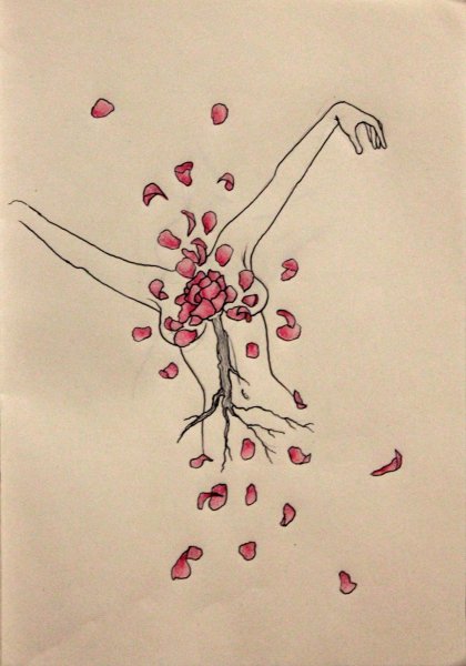 Влюбленные птички на ветке