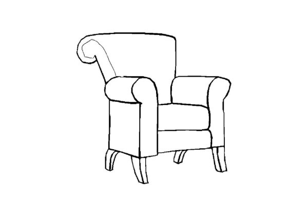 Раскраска мебель для малышей