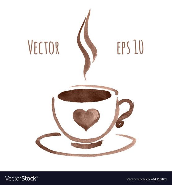 Кофе рисунок легкий