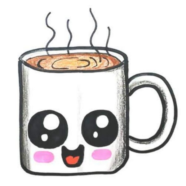 Кофе раскраска для детей