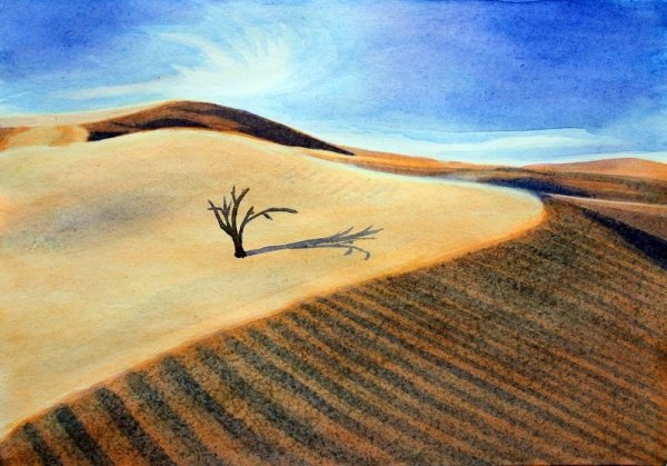 Пустыня рисунок для детей
