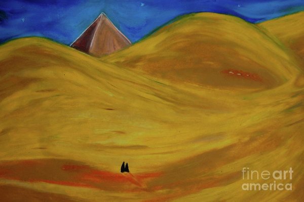 Пустыня рисунок легкий на компе