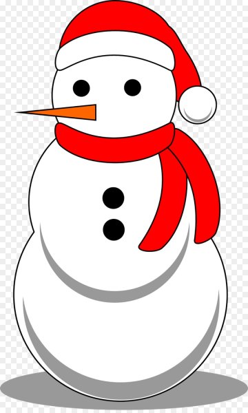 Рисунок снеговика для срисовки