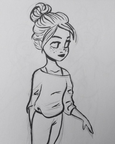 Рисунки для срисовки карандашом красивые девушки