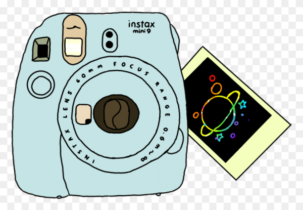 Фотоаппарат Instax нарисованный