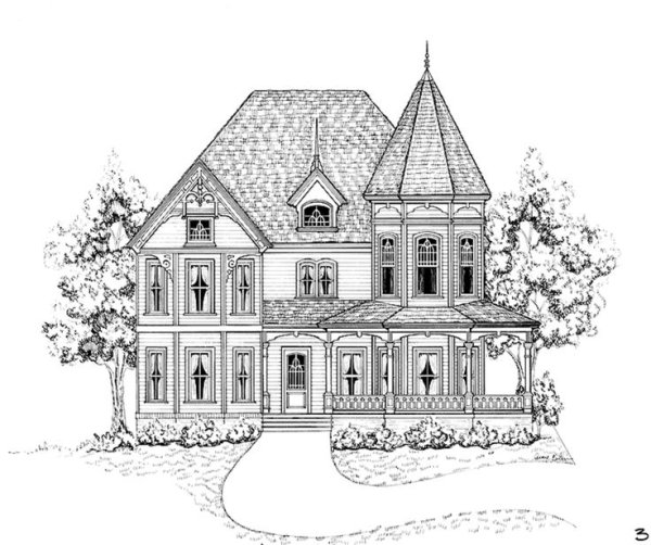 Эскиз особняка