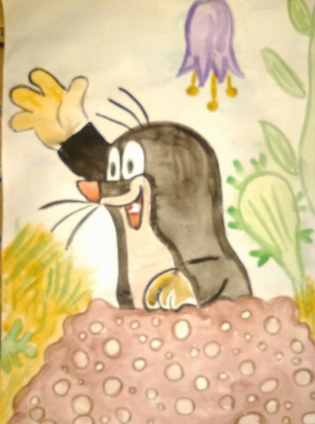 Крот иллюстрация