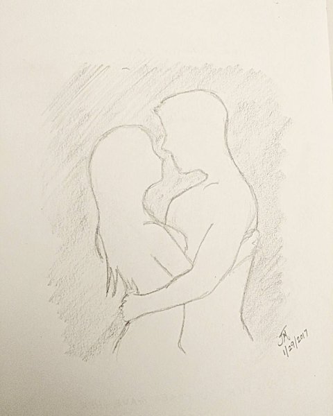 Пары рисунок карандашом легкий