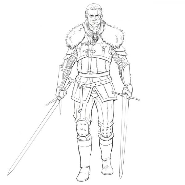 Герольд из Ривии раскраска