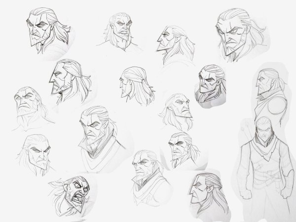 Скетч Ведьмак Геральт