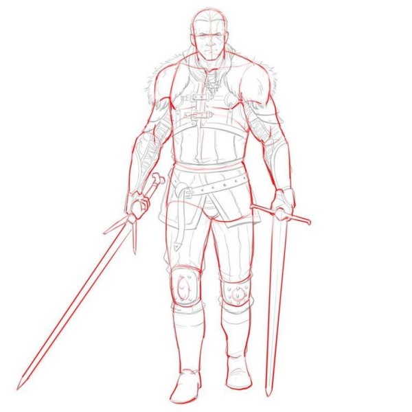 Костюм Ведьмака рисунок