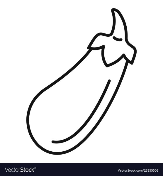 Баклажан раскраска для детей