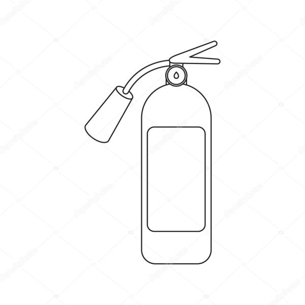 Огнетушитель раскраска