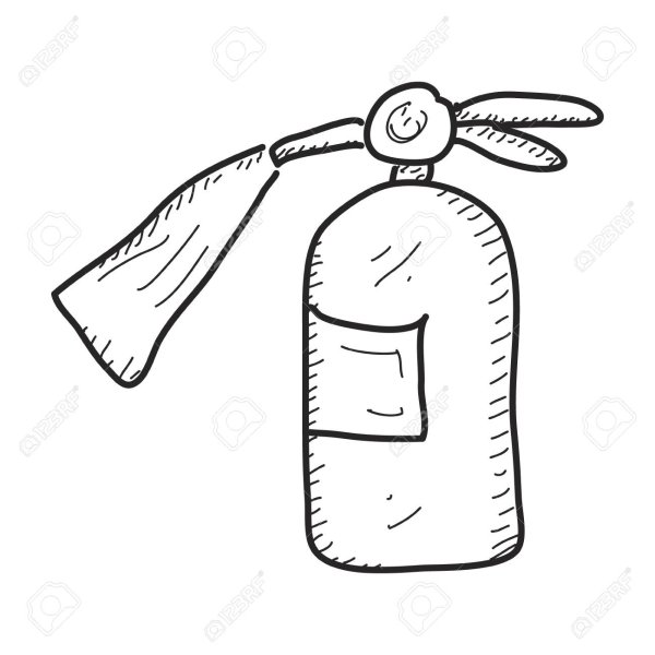 Огнетушитель раскраска