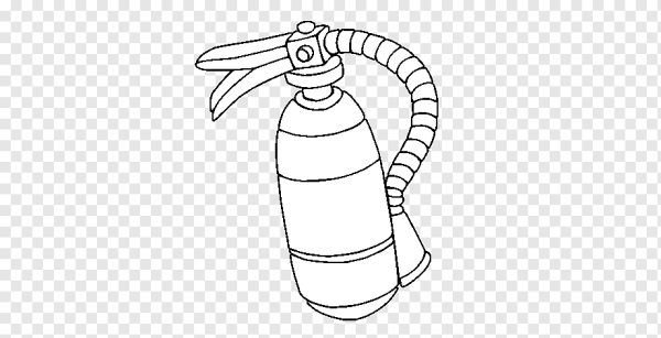 Огнетушитель раскраска для детей
