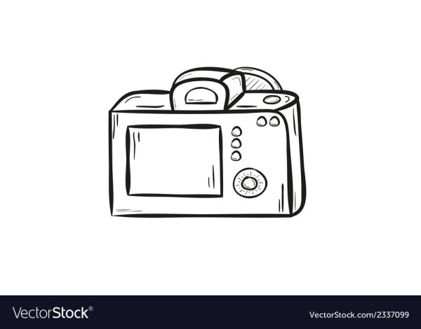 Фотоаппарат сзади рисунок