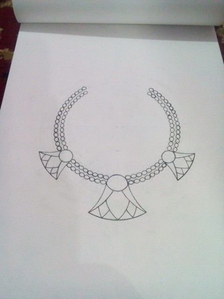 Эскиз египетского украшения