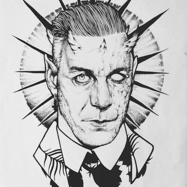 Тилль Линдеманн арт аниме