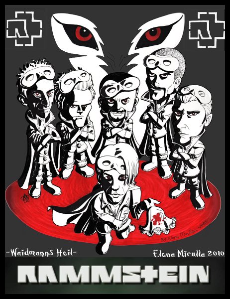 Rammstein Тилль портрет