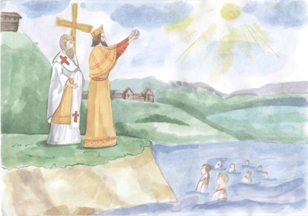 Этапы рисования богатыря